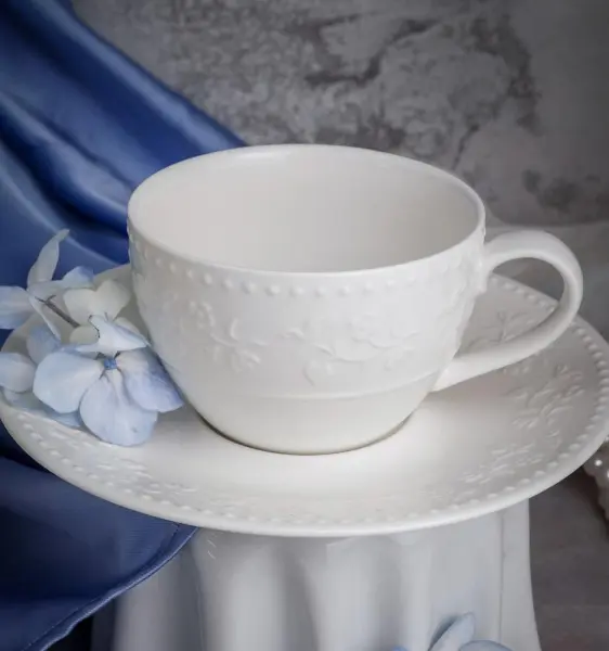 Чашка 200 мл, 11,2x8,8 см h 5,8 см, фарфор, Primavera