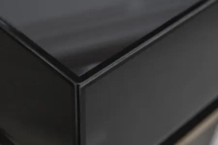 Консоль черная 2 ящика  120х42х77см