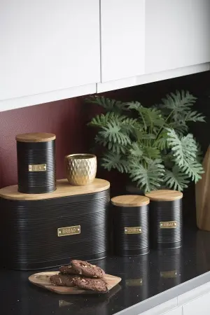 Емкость для хранения чая otto черная 1,4 л