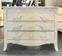 Комод большой на три ящика Авиньон цвета слоновая кость