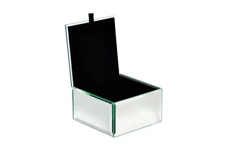 Шкатулка голубая 10х10х6,5 см