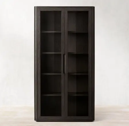 Шкаф-витрина стеклянный двухдверный Бретон