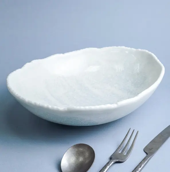 Салатник овальный 1 л, 25,5х20,5 см h 7 см, фарфор, Boletus Fusion