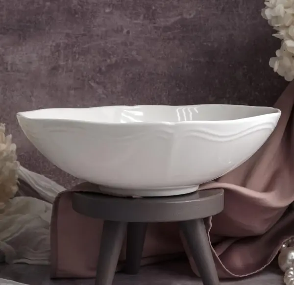 Салатник 1,9 л, d 26 см h 7,5 см, фарфор, Grazia