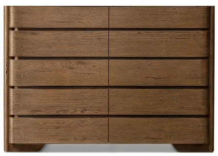 Комод из массива с 10 ящиками Бриони