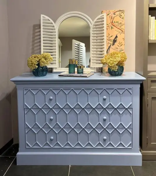 Комод Портленд, голубой