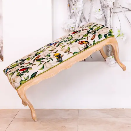 Банкетка гранд «Цветущая аристократка» (лайт голд)