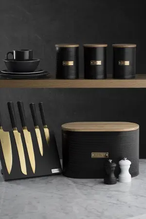 Емкость для хранения чая otto черная 1,4 л