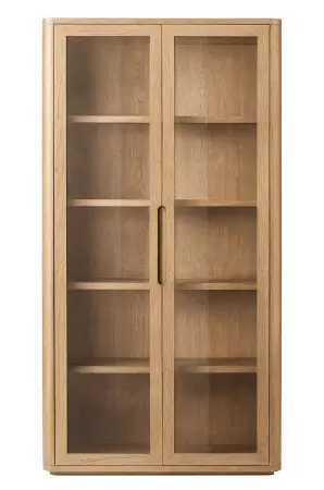 Шкаф-витрина стеклянный двухдверный Бретон