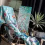 Картина на холсте «Императорский сад» blue 30х70, холст, галерейная натяжка (версия 2)