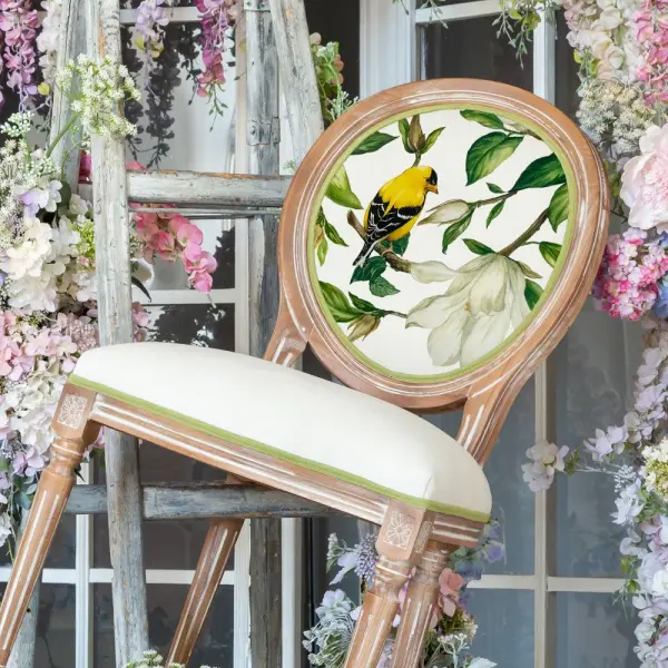 Стул «Цветущая аристократка», версия 1 (беж)