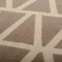 Полотенце жаккардовое банное с авторским дизайном geometry, коричнево-бежевое wild, 70х140 см