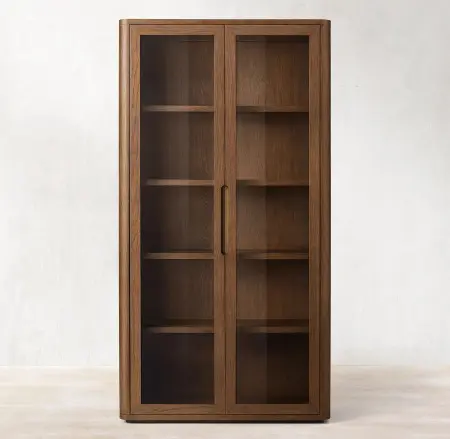 Шкаф-витрина стеклянный двухдверный Бретон