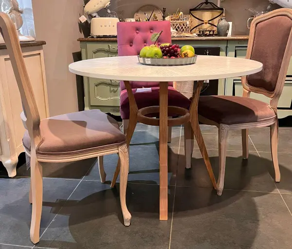 Стол обеденный круглый Альма экспозиция