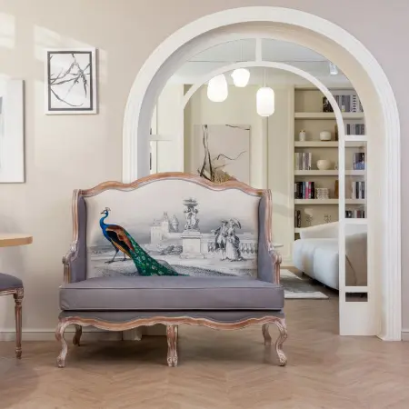 Двухместный диван «Королевская птица» (грей)