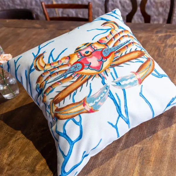 Декоративная подушка «Фантастика подводного мира» версия 1 (блю)