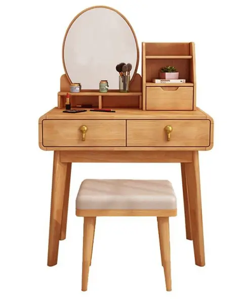 Туалетный столик с ящиками, полочками и зеркалом Твигги