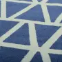 Полотенце жаккардовое банное с авторским дизайном geometry серо-синее wild, 70х140 см