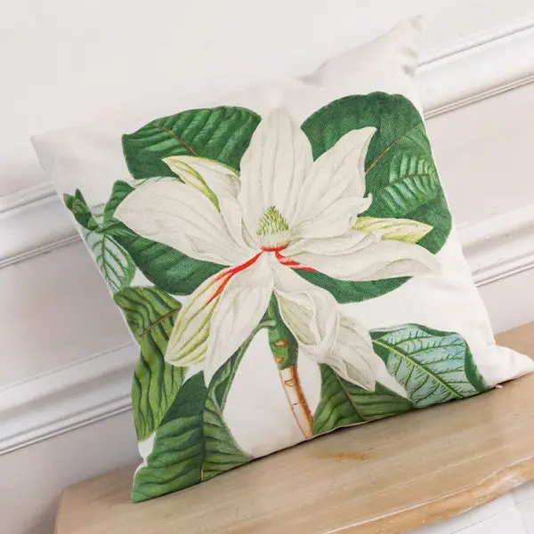 Интерьерная подушка Цветочный перфоманс, верс. 5