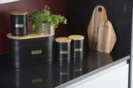 Емкость для хранения чая otto черная 1,4 л