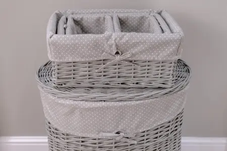 Набор из 6 корзин CESTI e PANIERI серый