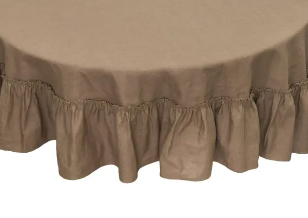 Скатерть круглая Соленая карамель