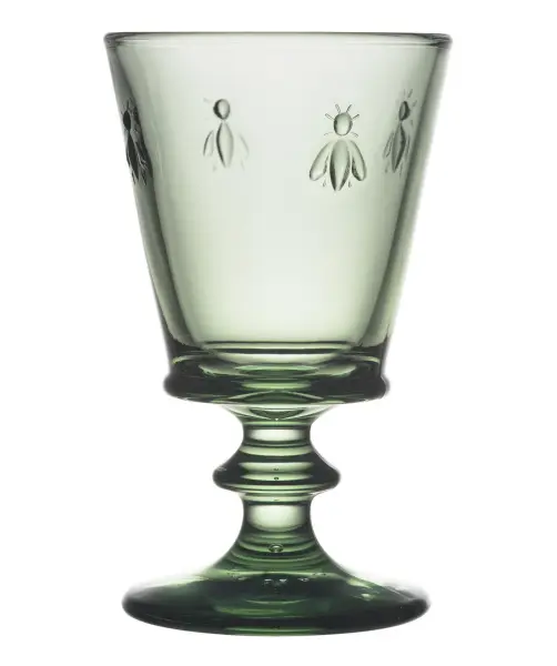 Бокал для вина 240 мл, h 14,1 см, d 8,5 см, цвет оливковый Пчелки  OLIVE (замена 611014)