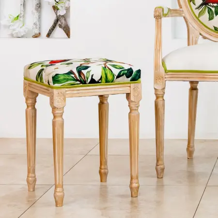 Банкетка малая «Цветущая аристократка» (лайт голд)