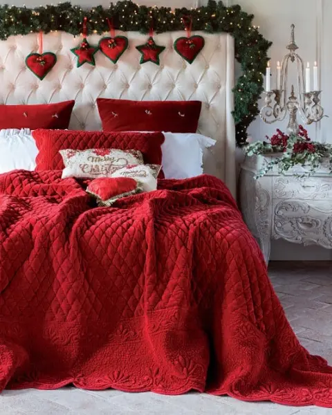 Покрывало велюровое VELVET ROSE VELLUTO бордовое 260х260 см