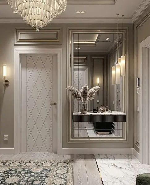 Прихожая в стиле современная классика