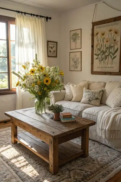 Природная гостиная в стиле прованс Природная гостиная в стиле прованс