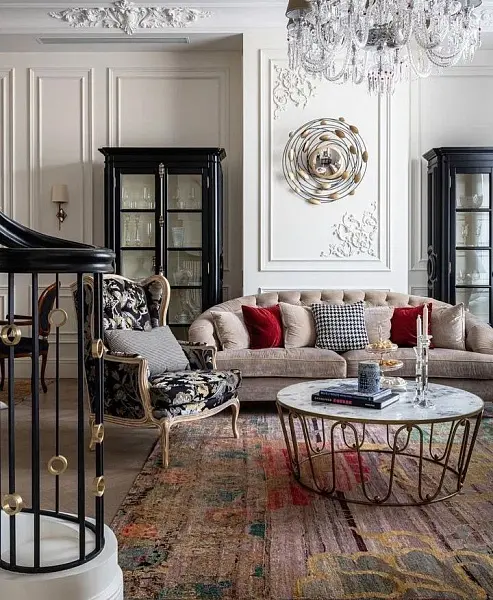 Гостиная в стиле современная классика