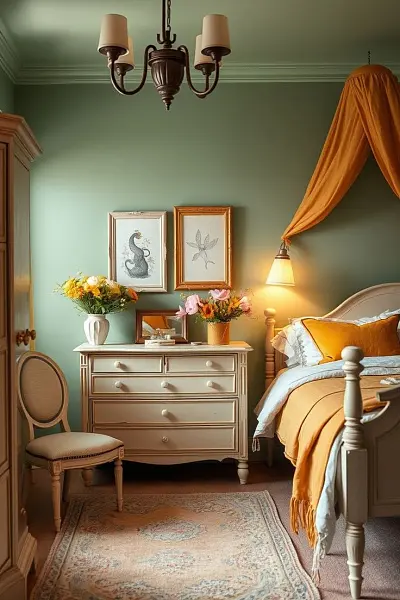 Спальня в летних оттенках