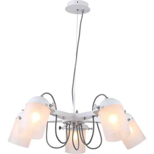 Подвесная люстра Stilfort Fuoco /P белый;прозрачный 5 лампочек