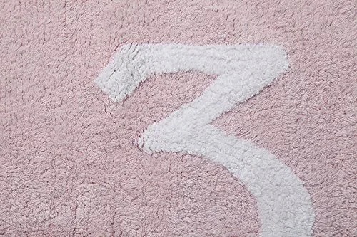 Ковер детский розовый 120х160 см Цифры