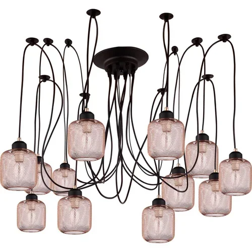 Подвесной светильник Stilfort Nativo /P черный;медь 12 лампочек