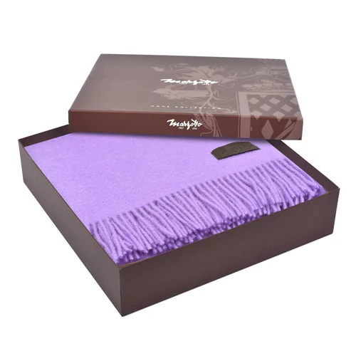 Плед MARZOTTO, 130х180см, шерсть сиреневый