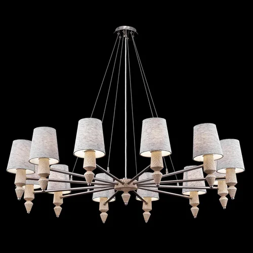 Подвесная люстра Maytoni Marseille MODPL-N серый;серебро 12 лампочек