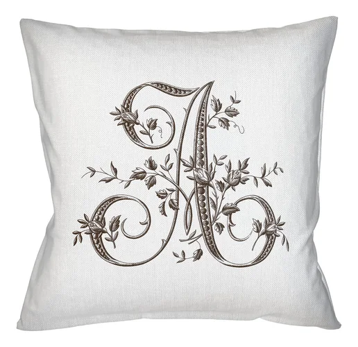 Арт-подушка «Монограмма буквы A»