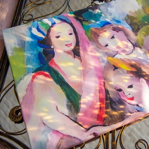 Картина «Женщина и три девочки» (холст, галерейная натяжка)