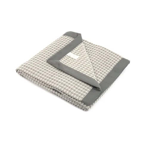 Плед детский MARZOTTO, 75х115см, шерсть мериноса,хлопок серебряный