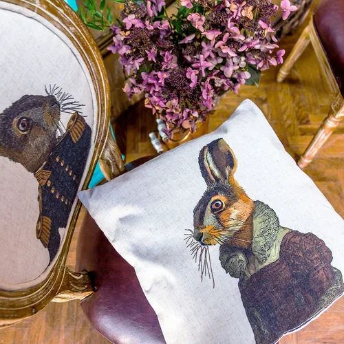 Декоративная подушка «Мисс Зайка»