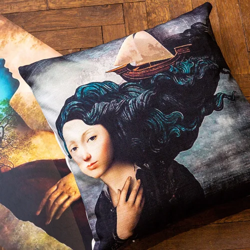 Декоративная подушка «Ветер и море»