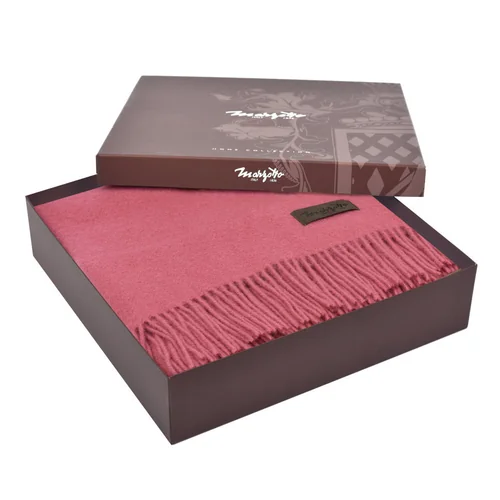 Плед MARZOTTO, 130х180см, шерсть розовый