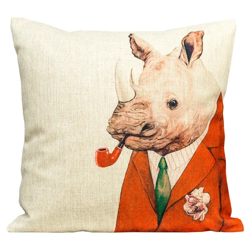 Декоративная подушка «Мистер Носорог»