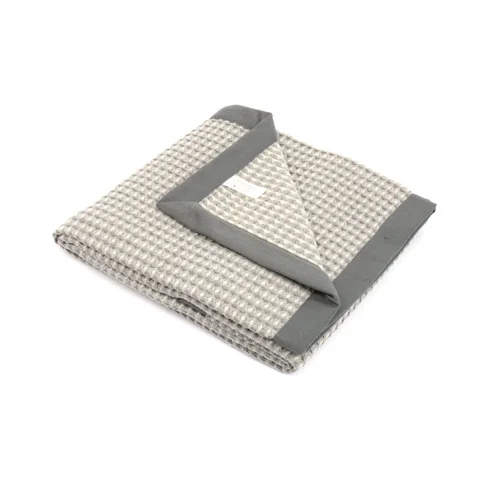 Плед детский MARZOTTO, 100х150см, шерсть мериноса, хлопок серебряный