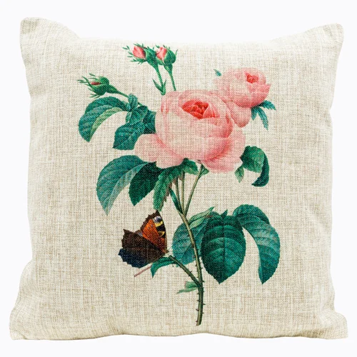 Интерьерная подушка «Цветочный ноктюрн», версия 9