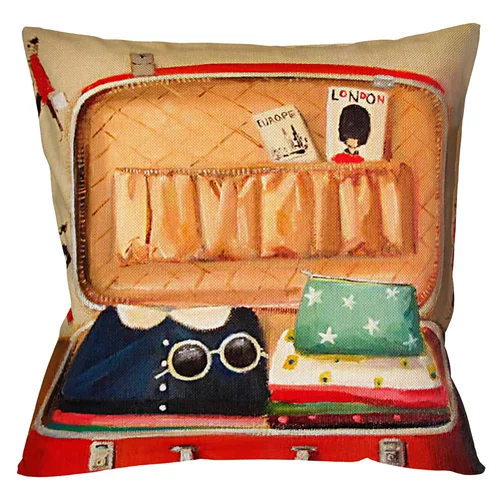 Арт-подушка «Первая остановка - Лондон»