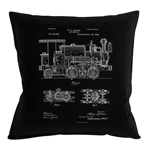 Арт-подушка «Патент на вагон»