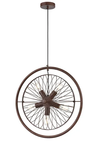 Подвесной светильник Vele Luce Hermes VLP коричневый 5 лампочек